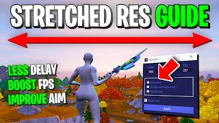 How To Get STRETCHED RESOLUTION in Fortnite PC ✅ Stretched Res On ANY PC [upl. by Aramas570]