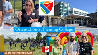 Orientation at Fleming College  september Intake2024 🍁I Peterborough Canada 🇨🇦 I Punjabi vlog [upl. by Allebram]