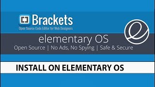 Brackets Text Editor Install On Elementary OS [upl. by Atsiuqal678]