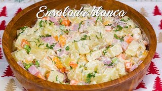 COMO PREPARAR ENSALADA BLANCA NAVIDEÑA  ACOMERPE [upl. by Kcirnek]