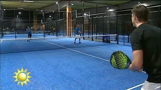 Jonas Björkman quotPaddeltennis en otrolig enkel sport att lära sig fortquot  Nyhetsmorgon TV4 [upl. by Rhynd]