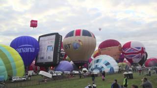 Bristol Balloon Fiesta 2013  Mass ascent timelapse [upl. by Atnoled]