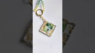 quotResin Square Photo Keychain  Simple DIY Project for Beginners shorts keychainmaking resinart [upl. by Maris]