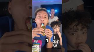 Sour Family Puts 1UP Freeze Dried INSIDE Warheads Pickle‼️🫢 [upl. by Richy364]