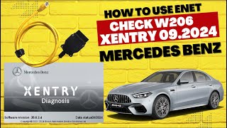 How to use XENTRY 092024 diagnostic W206 Mercedes Benz with Cable ENET BMW [upl. by Kamaria]