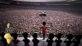 Regimental Band of the Coldstream Guards  Royal Salute Live Aid 1985 [upl. by Nida799]