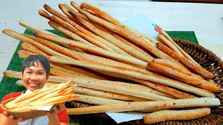 How To Make Bread Sticks Italian Grissini [upl. by Drobman]