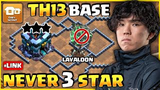 TOP 5 NEW BEST TH13 WAR BASE LINK 2024  TH13 ANTI 2 STAR WAR BASE 2024  TH13 BASE CLASH OF CLANS [upl. by Rutra16]