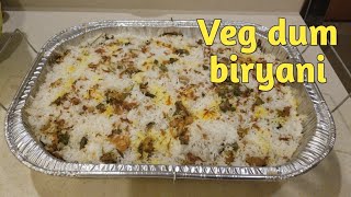 Veg dum biryani in Oven my style vegetable dum biryani oven లో వెజ్ బిర్యాని ఇలా ధమ్ చేసుకోండి [upl. by Camden]