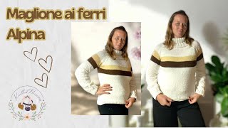 Il Maglione Perfetto per l’Inverno Modello Alpina ai Ferri [upl. by Oirretno]