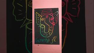 Easy Ganesha Drawing for Alphabets New Creative Craft ideas for kids ganesh ganesha trending [upl. by Ko]