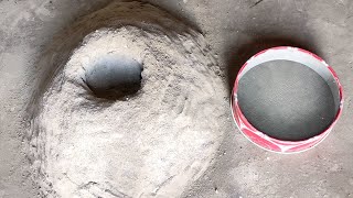 ASMR dusty soft pure cement volcano crumbling on steel sievesiftingoddlysatisfying [upl. by Crooks703]