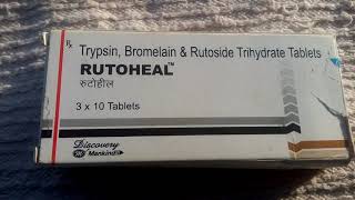 RUTOHEAL tablet RxTrypsin  Bromelain amp trihydrate use amp side effect [upl. by Gabel873]