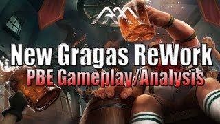 New Gragas Rework  PBE Gameplay  League of Legends [upl. by Ailisec]