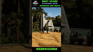 BULKY LIZARD  Hadrosaurus  New species  Download Link Included  JWE Mods  shorts [upl. by Ahseenal]