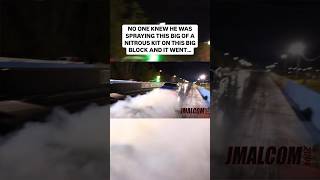 Big block Chevy engine takes a 500 shot of nitrous like nothing [upl. by Anhoj]