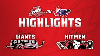 Vancouver Giants at Calgary Hitmen 106  WHL Highlights 202425 [upl. by Nedgo]