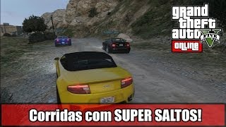 GTA V  Online  Corrida Salte e Morra Com Rampas [upl. by Ahseken896]