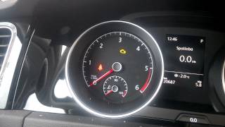 VW Golf VII start problem  reason battery low [upl. by Dinesh729]