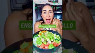 CENA FIT ¡Ensalada Proteica que te saciará 😋 CenaFit ensaladasaludable [upl. by Odab]