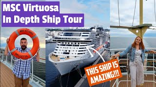 MSC Virtuosa FULL Ship Tour  Come See This Shiny Sparkly amp Beautiful Ship  Theres So Much To Do [upl. by Ahcila]