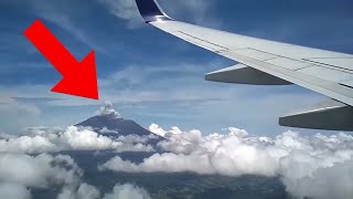 Volcanoes ERUPTING Near Planes  Daily dose of aviation [upl. by Aekal]