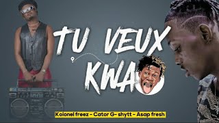 TU VEUX KWA  KOLONEL FREEZ  ASAP FRESH  CATOR G  SHYTT  LYRICS [upl. by Keene653]