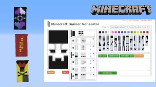 2 outils pour créer des bannières facilement  Minecraft tutoriel [upl. by Efram]