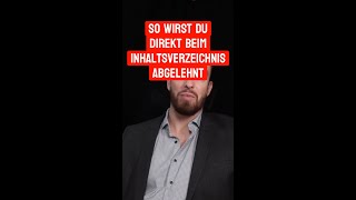 So wirst du direkt beim Inhaltsverzeichnis abgelehntmp4 [upl. by Lepp581]