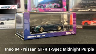 Inno 64  Nissan GTR R35 TSpec Midnight Purple [upl. by Nereen613]