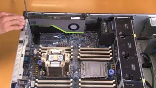 Lenovo ThinkSystem ST650 V2 installing a GPU adapter [upl. by Nafri]