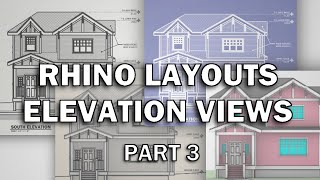 Create Elevations in Rhino Layouts  Part 3 of 3 [upl. by Lyle]