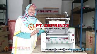 Demo Mesin Laminasi Kertas EL380R Murah [upl. by Aninahs754]