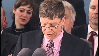 Bill Gates Harvard Commencement Address 2007 [upl. by Iralav296]