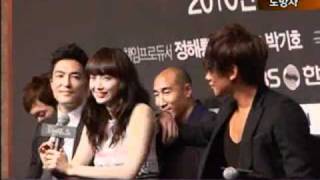 Rain Bi News 100928 8NewsTimeEnt Dairy도망자 The Fugitive Plan B Press Con in Seoul [upl. by Hephzipa]