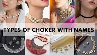 Types of choker necklace with their nameTypes of necklaceTrendy Fashion choker necklacechain [upl. by Alracal447]