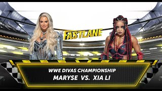 Maryse vs Xia Li – Divas Championship Match at Fastlane 🔥 [upl. by Burkitt]