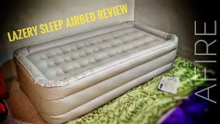 Lazery Twin Airbed with Internal Pump Review [upl. by Natica]