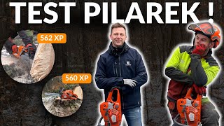 Test pilarek spalinowych 560XP vs 562XP Husqvarna [upl. by Zsa Zsa]