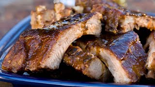 Alton Brown Makes Perfect BabyBack Ribs  Food Network [upl. by Meesak559]