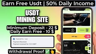 New USDT Site 2024  Best Usdt Investment Website  New Usdt Mining Site  New Usdt Earning Website [upl. by Porush]