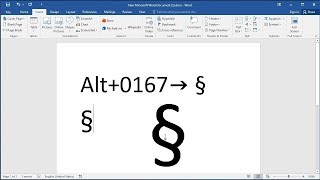 How to type the section sign § symbol How to Create the Section Symbol § in Documents [upl. by Nyllewell600]