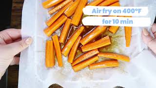 Honey Glazed Carrots by Comfee Air Fryer Toaster Oven [upl. by Ecnarepmet]