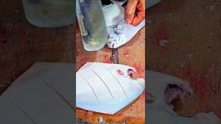 White Pomfret Fish viralvideo fishfry trending food funny video new bigfish fishing big [upl. by Uni]