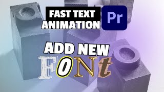 Add CUSTOM FONTS to Premiere Pro in 2024 [upl. by Ahsienauq548]