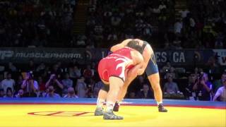 97 KG JD Bergman USA vs Reza Yazdani Iran [upl. by Ibok610]