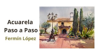 Acuarela Paso a Paso Fermín López [upl. by Emlen]