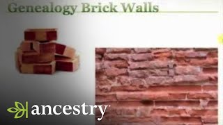 Breaking Through Your Genealogy Brick Walls  Ancestry [upl. by Reuven]