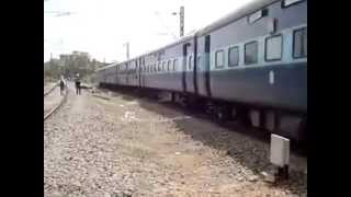 Indian Railway 12218 UP Chandigarh Trivendrum Kerala sampark kranti express [upl. by Elokcin83]