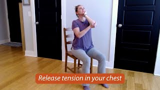 5minute Feldenkrais Lesson to release tension in your chest [upl. by Godfrey]